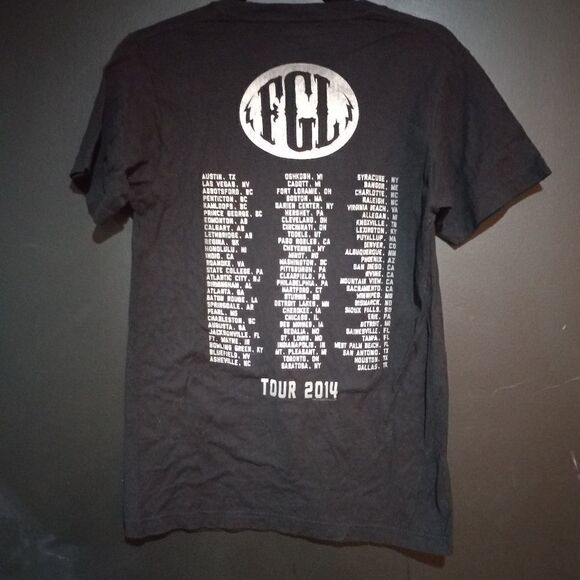 Florida Georgia Line 2014 Tour Tee - This Is  How We Roll - Picture 4 of 5